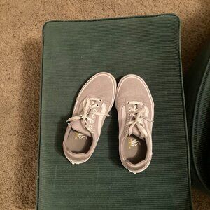 Vans grey sneaker shoes sz 6.5 6 1/2